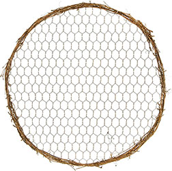 Modern Grapevine hoop wreath