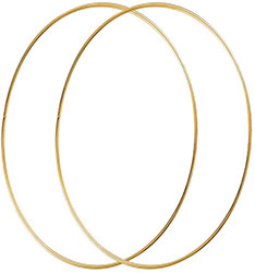 Gold Metal wreath Hoops