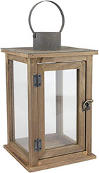 Wood lantern for candles